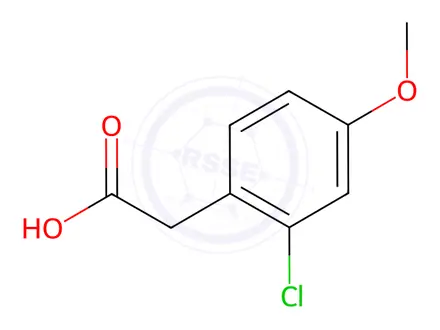 Chemical structure of (2-Chloro-4-methoxyphenyl)acetic acid