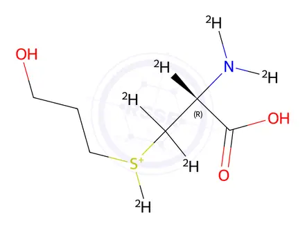 Chemical structure of S-(3-Hydroxypropyl)-L-cysteine-d6