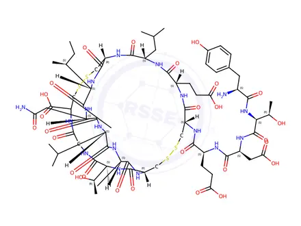 Chemical structure of Tyr-Uroguanylin (mouse, rat)