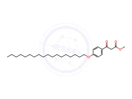 Chemical structure of 4-(Octadecyloxy)benzoylacetic acid methyl ester