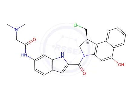 Chemical structure of Duocarmycin GA