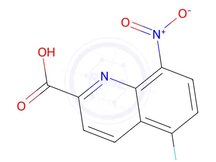 Chemical structure of 5-Fluoro-8-nitroquinoline-2-carboxylic acid