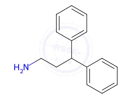 Chemical structure of 3,3-Diphenylpropylamine