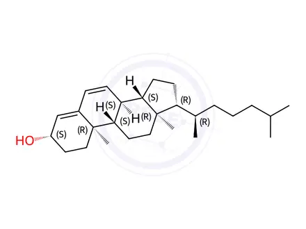 Chemical structure of (3β)-Cholesta-4,6-dien-3-ol