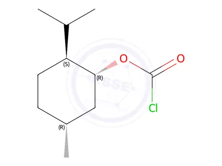 Chemical structure of rel-(1R,2S,5R)-5-Methyl-2-(1-methylethyl)cyclohexyl carbonochloridate