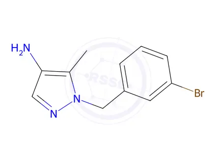 Chemical structure of 1-(3-Bromobenzyl)-5-methyl-1h-pyrazol-4-amine