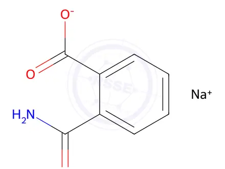 Chemical structure of 2-Carbamoylbenzoate Sodium