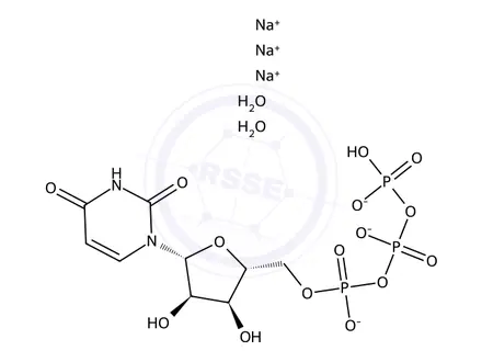Chemical structure of Uridine-5'-triphosphate Trisodium Salt Dihydrate