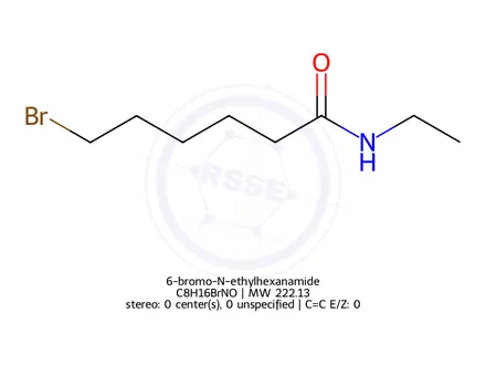 Chemical structure of 6-bromo-N-ethylhexanamide