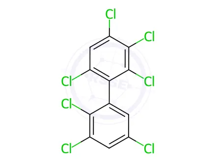 Chemical structure of 2,2',3,3',4,5',6-Heptachlorobiphenyl