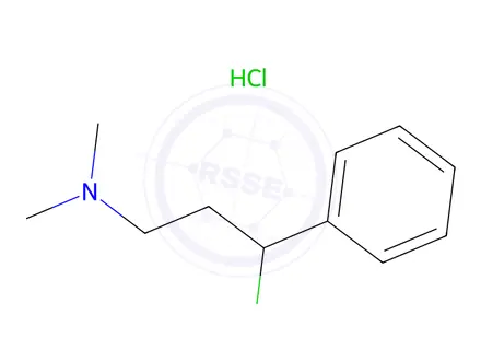 Chemical structure of 3-Chloro-N,N-dimethyl-3-phenylpropan-1-amine Hydrochloride