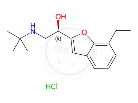 Chemical structure of (R)-Bufuralol (HCl Salt)