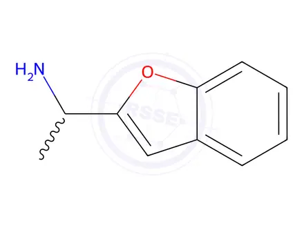 Chemical structure of 1-(1-Benzofuran-2-yl)ethan-1-amine