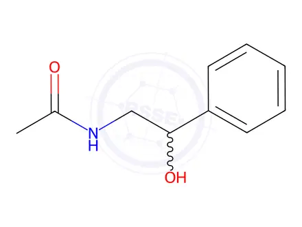 Chemical structure of Acetamide, N-(2-hydroxy-2-phenylethyl)-