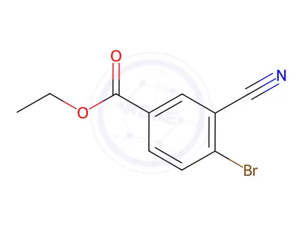 Chemical structure of Ethyl 4-bromo-3-cyanobenzoate