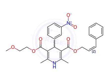 Chemical structure of cis-Cilnidipine