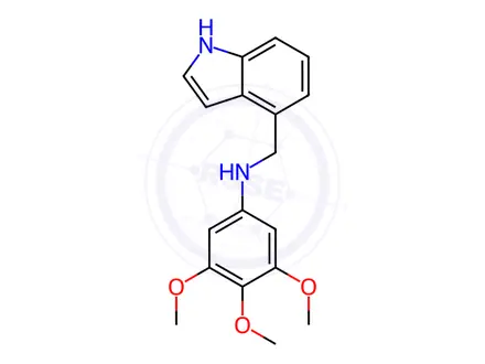Chemical structure of N-(1H-Indol-4-ylmethyl)-N-(3,4,5-trimethoxyphenyl)amine