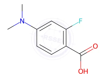 Chemical structure of 4-(Dimethylamino)-2-fluorobenzoic acid