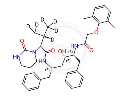 Chemical structure of Lopinavir-d8 Solution in Acetonitrile