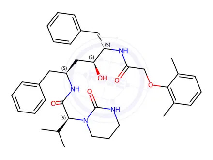 Chemical structure of Lopinavir