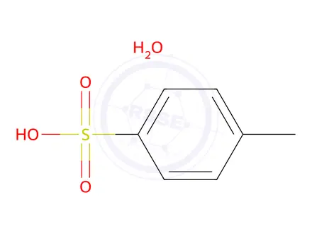 Chemical structure of p-Toluenesulfonic acid monohydrate
