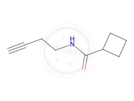 Chemical structure of N-(but-3-yn-1-yl)cyclobutanecarboxamide