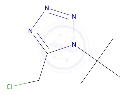 Chemical structure of 1-tert-butyl-5-(chloromethyl)-1H-1,2,3,4-tetrazole