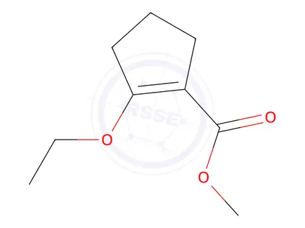 Chemical structure of 2-Ethoxy-1-cyclopentene-1-carboxylic Acid Methyl Ester