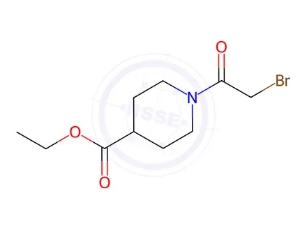 Chemical structure of Ethyl 1-(2-bromoacetyl)-4-piperidinecarboxylate