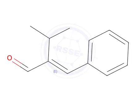 Chemical structure of (E)-2-Benzylidene-3-methylbutanal