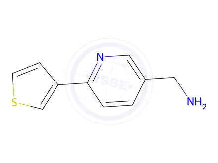 Chemical structure of (6-(thiophen-3-yl)pyridin-3-yl)methanamine