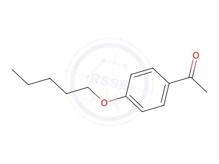 Chemical structure of 1-[4-(Pentyloxy)phenyl]-ethanone