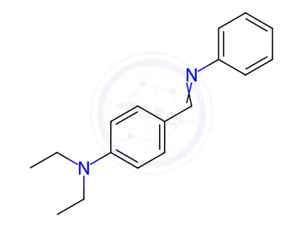 Chemical structure of N-(4-(DIETHYLAMINO)BENZYLIDENE)ANILINE
