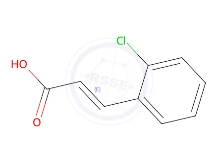 Chemical structure of (Z)-3-(2-Chlorophenyl)acrylic acid