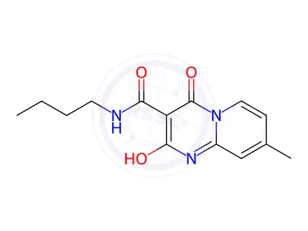 Chemical structure of N-Butyl-2-hydroxy-8-methyl-4-oxo-4H-pyrido[1,2-a]pyrimidine-3-carboxamide