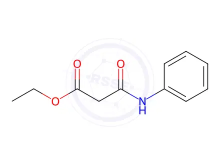 Chemical structure of ethyl 3-anilino-3-oxopropanoate