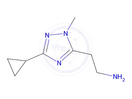 Chemical structure of 2-(3-Cyclopropyl-1-methyl-1h-1,2,4-triazol-5-yl)ethan-1-amine