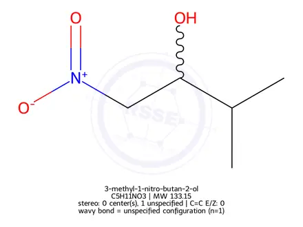 Chemical structure of (R)-3-Methyl-1-nitrobutan-2-ol