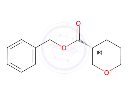 Chemical structure of benzyl (3R)-tetrahydropyran-3-carboxylate