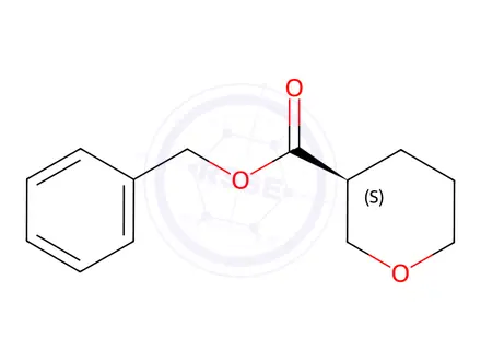 Chemical structure of benzyl (3S)-tetrahydropyran-3-carboxylate