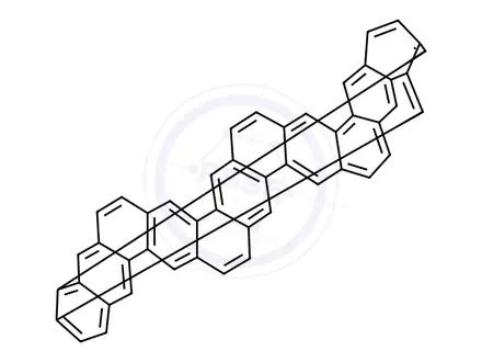 Chemical structure of (6,6)Carbon Nanobelt Bis(tetrahydrofuran) Adduct