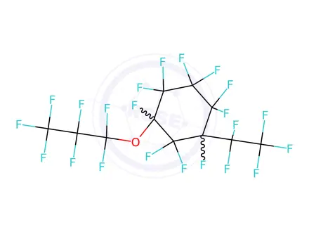 Chemical structure of PERFLUORO(1-ETHYL-3-PROPOXYCYCLOHEXANE)