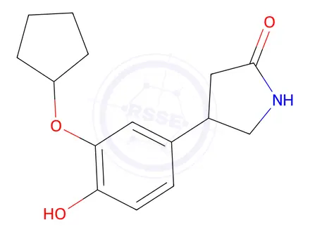 Chemical structure of (+)-Desmethyl-Rolipram