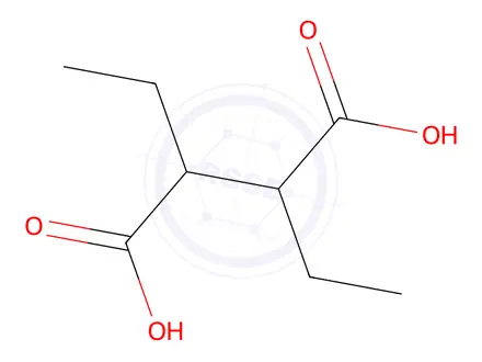 Chemical structure of (2R,3S)-2,3-Diethylsuccinic acid