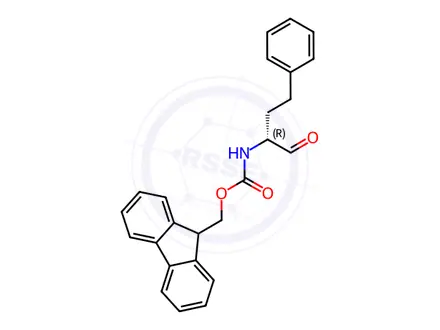 Chemical structure of Fmoc-(R)-2-amino-4-phenylbutanal