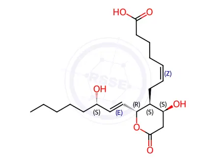 Chemical structure of 11-Dehydrothromboxane B2