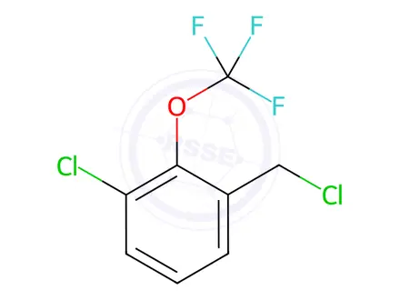 Chemical structure of Benzene, 1-chloro-3-(chloromethyl)-2-(trifluoromethoxy)-
