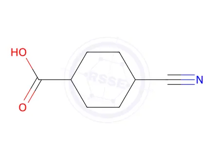 Chemical structure of (1R,4R)-4-Cyanocyclohexane-1-carboxylic Acid
