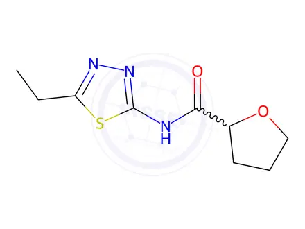 Chemical structure of n-(5-Ethyl-1,3,4-thiadiazol-2-yl)oxolane-2-carboxamide