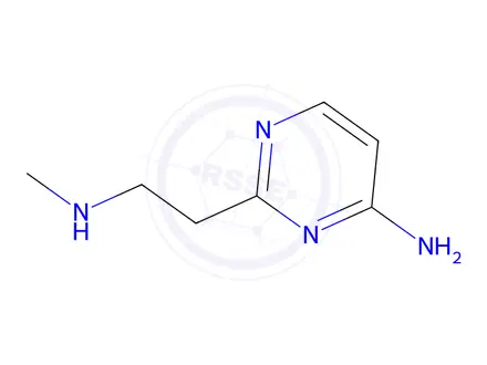 Chemical structure of 2-(2-(Methylamino)ethyl)pyrimidin-4-amine